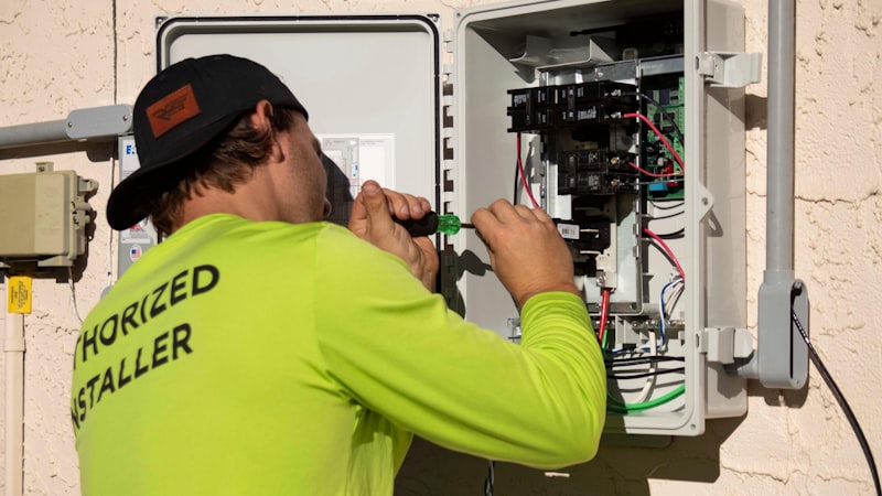 On-site HVAC service call